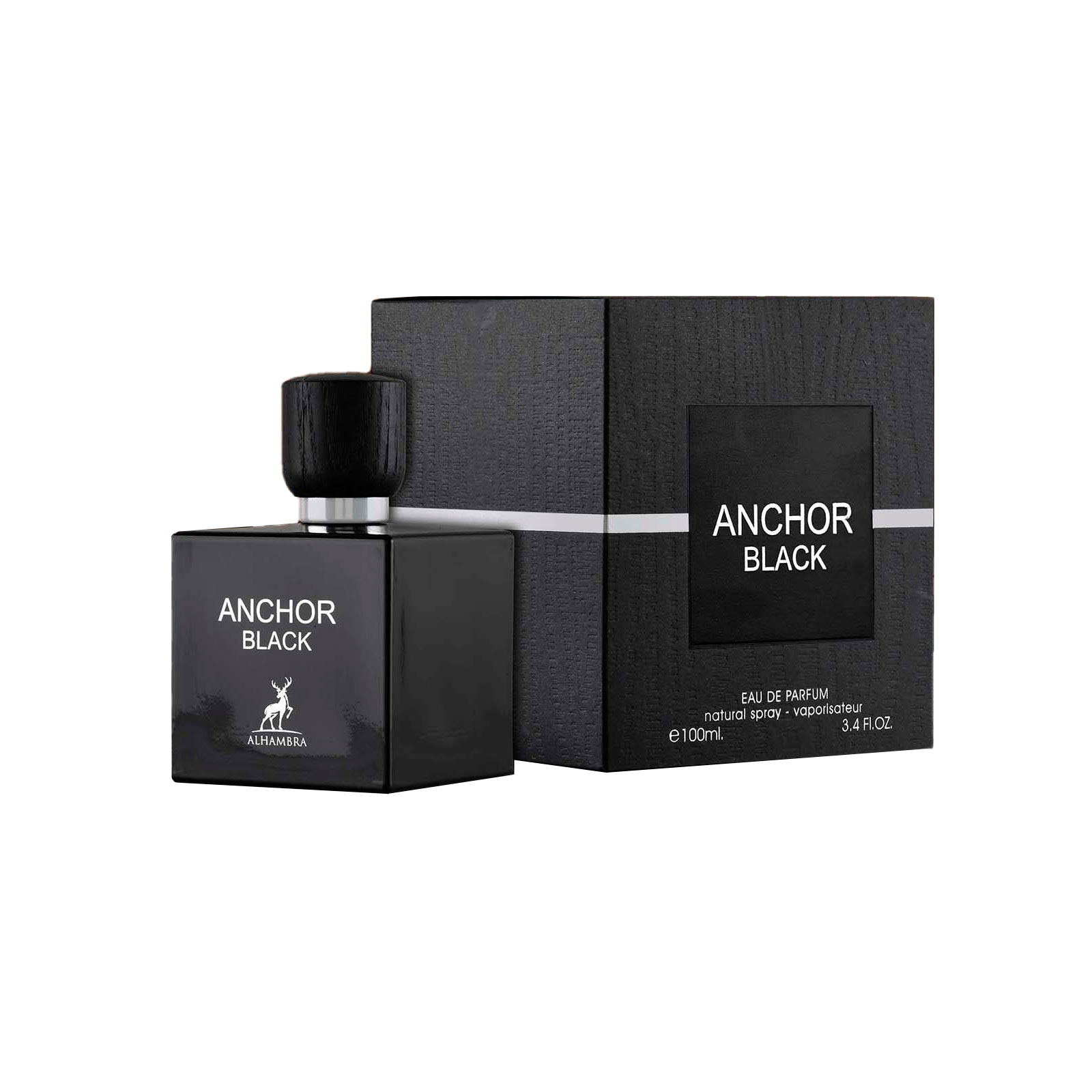 ادو پرفیوم مردانه الحمبرا مدل anchor black حجم 100 میلی لیتر