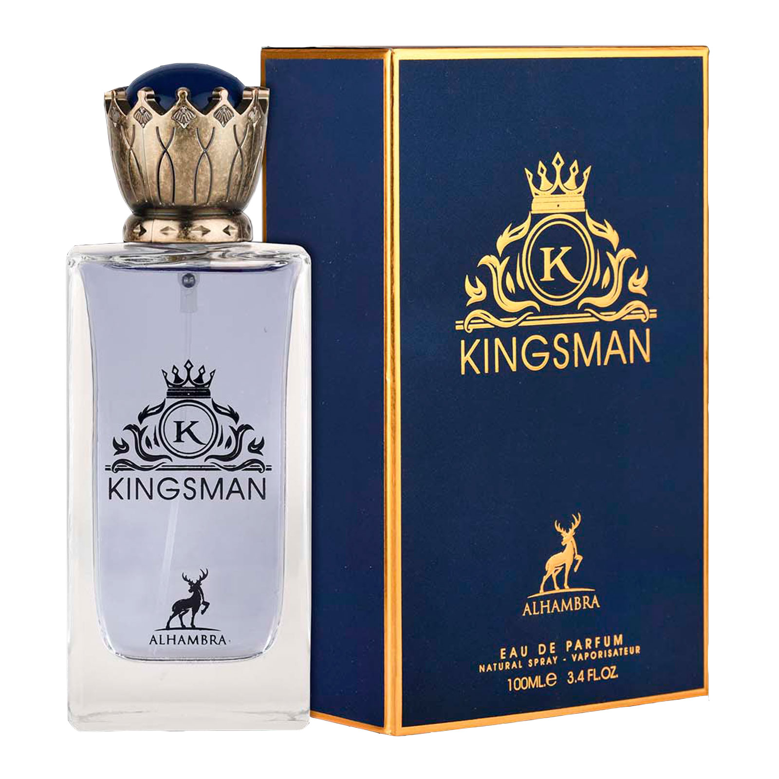 ادو پرفیوم مردانه الحمبرا مدل kingsman حجم 100 میلی لیتر