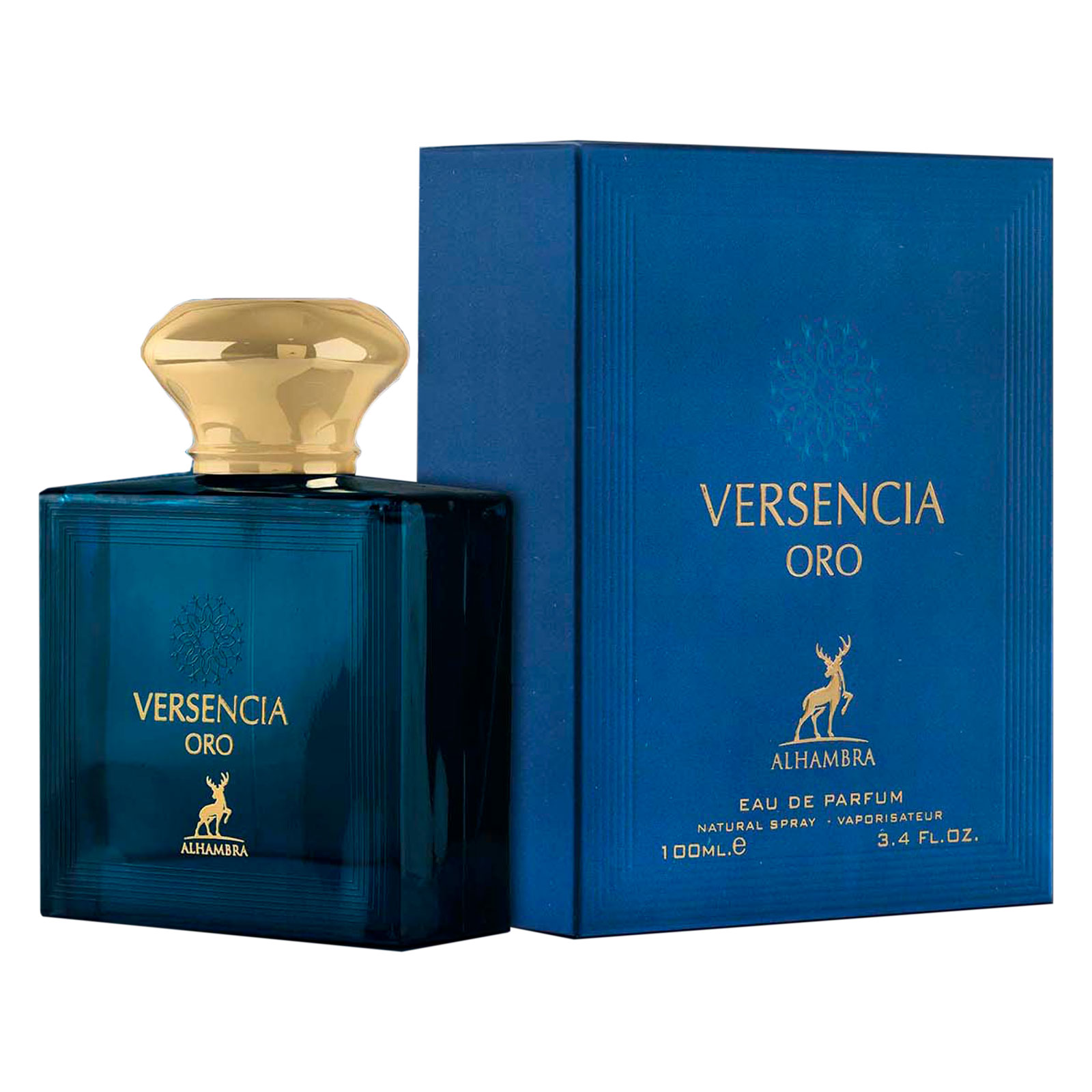 ادو پرفیوم مردانه الحمبرا مدل versencia oro حجم 100 میلی لیتر