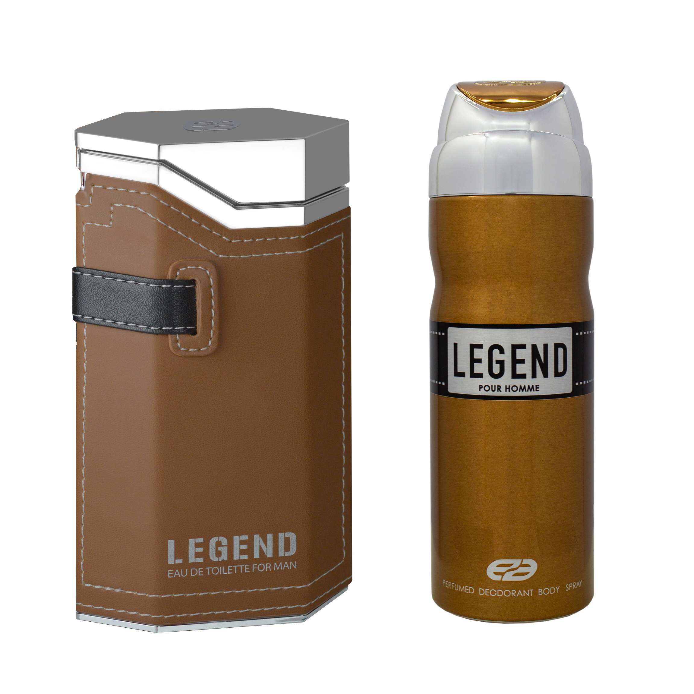 ادو پرفیوم مردانه عماد آرا مدل legend حجم 100 میلی لیتر به همراه اسپری عمادآرا مدل legend حجم 200 میلی لیتر