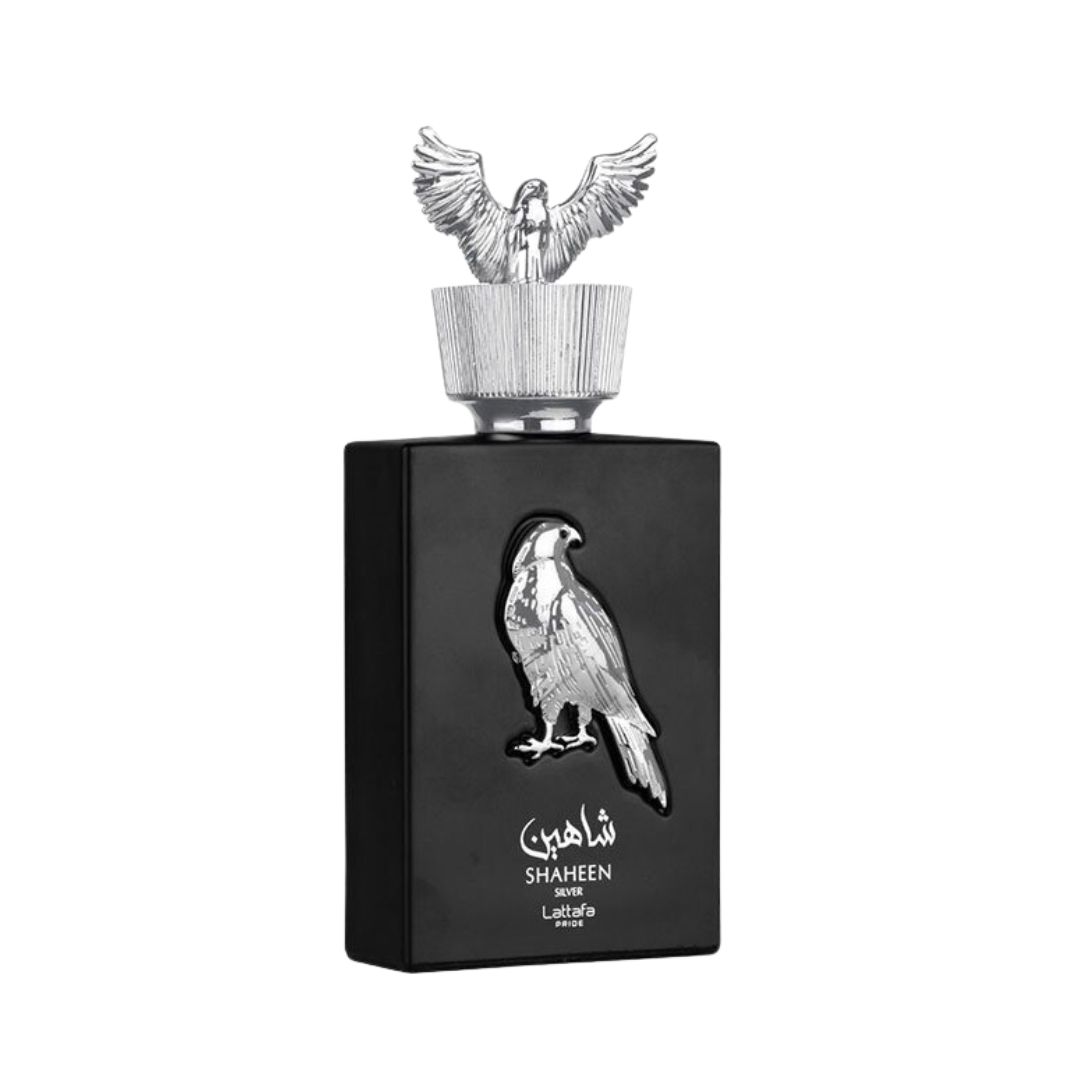 ادو پرفیوم مردانه لطافه مدل shaheen silver حجم 100 میلی لیتر