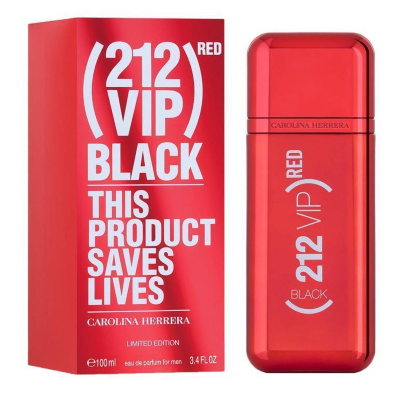 ادو پرفیوم مردانه کارولینا هررا مدل 212 vip black red limited edition حجم 100 میلی لیتر