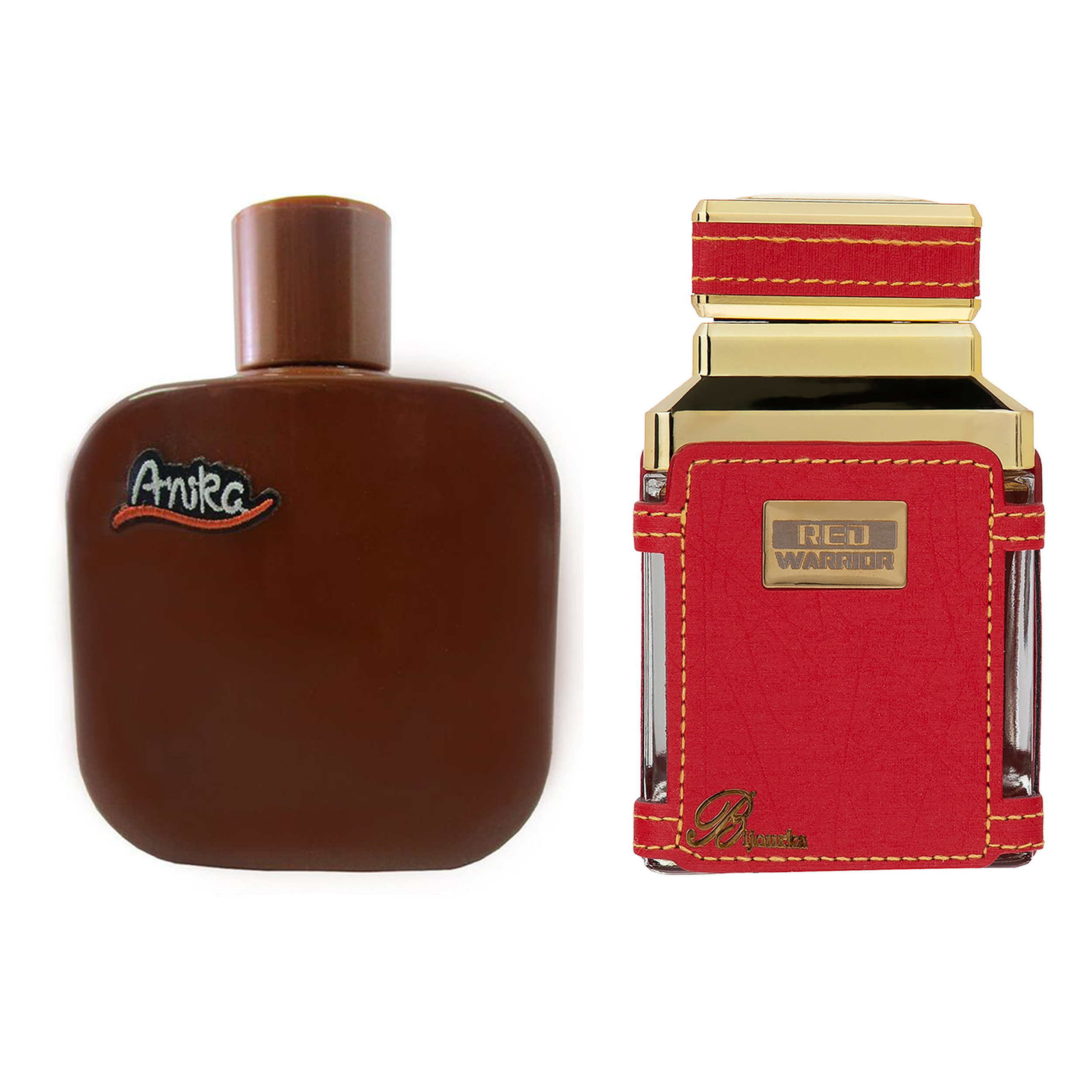 ادوپرفیوم زنانه بیجورکا مدل red حجم 100 میلی لیتر و ادوتویلت مردانه آنیکا مدل brun حجم 100 میلی لیتر
