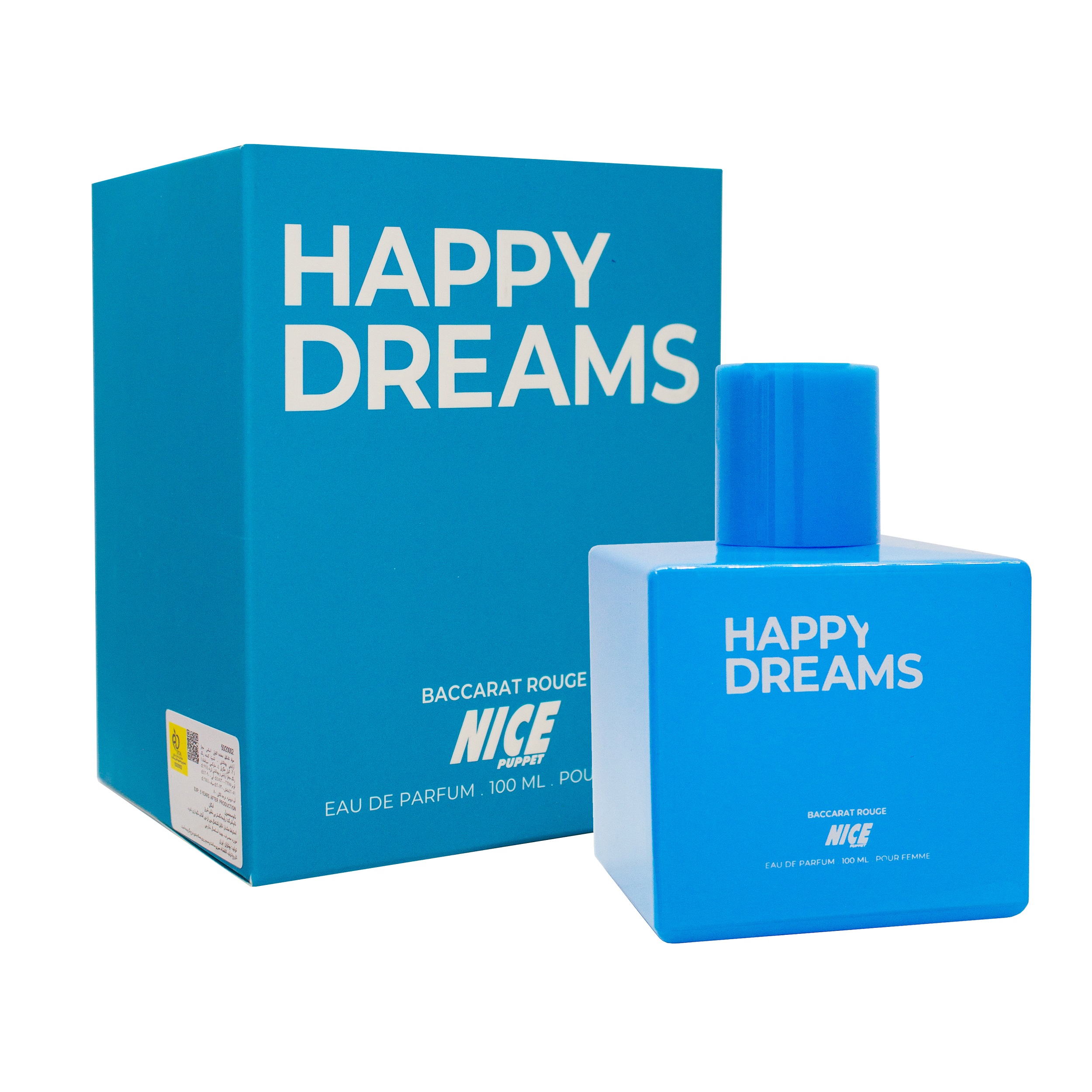 ادوپرفیوم زنانه نایس پاپت مدل baccarat rouge happy dream حجم 100 میلی لیتر