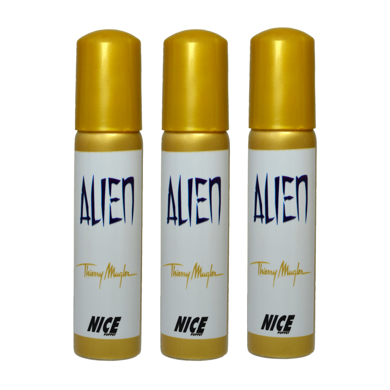 ادوکلن جیبی زنانه نایس پاپت مدل alien حجم30 میلی لیتر مجموعه 3 عددی