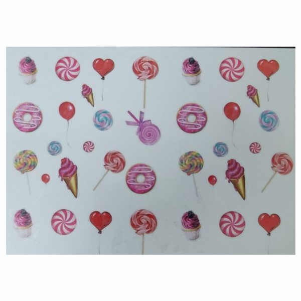 استیکر طراحی ناخن مدل آبنبات کد a164