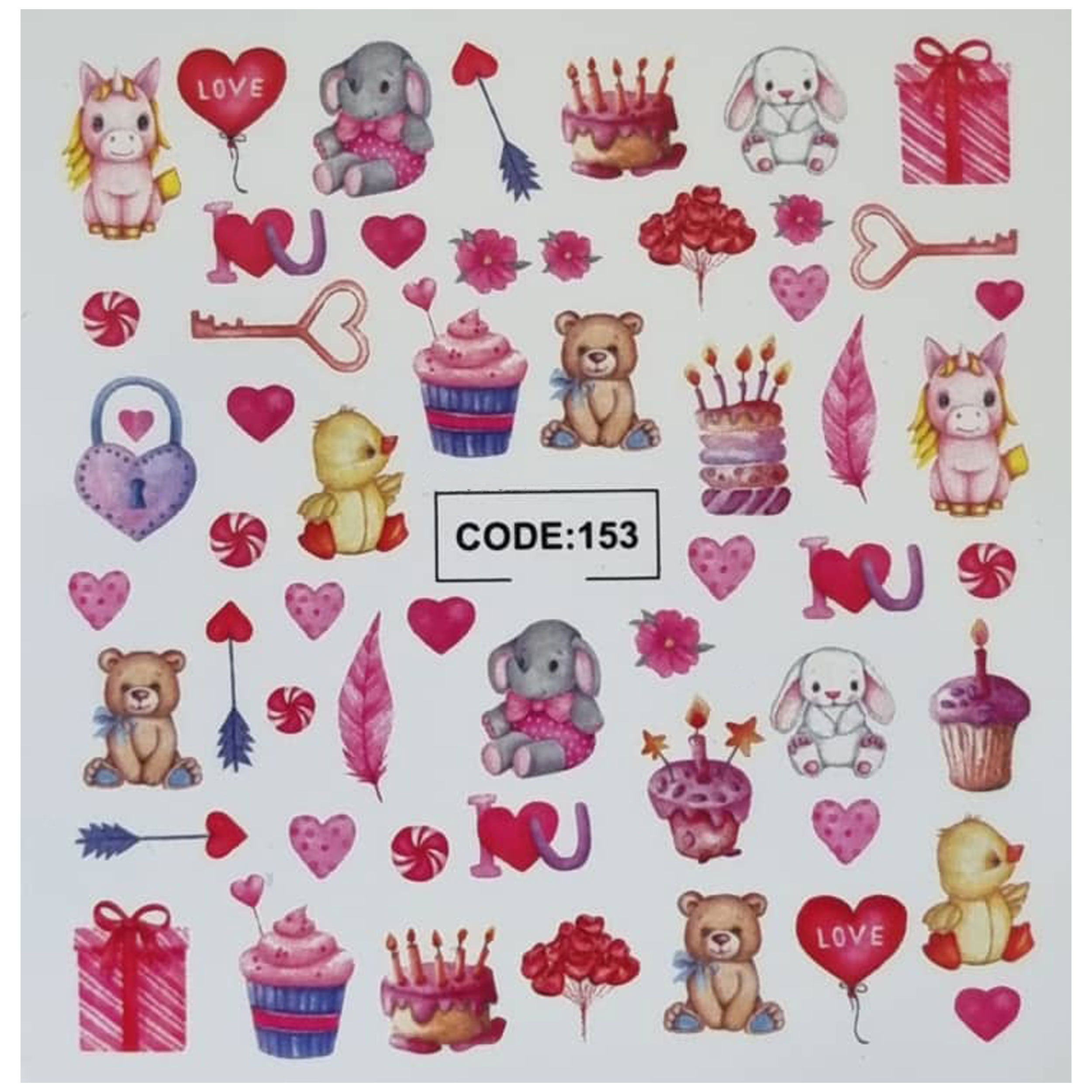 اسلایدر ناخن مدل code153