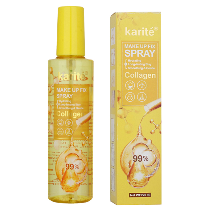 اسپری تثبیت کننده آرایش کاریته مدل collagen حجم 220 میلی لیتر