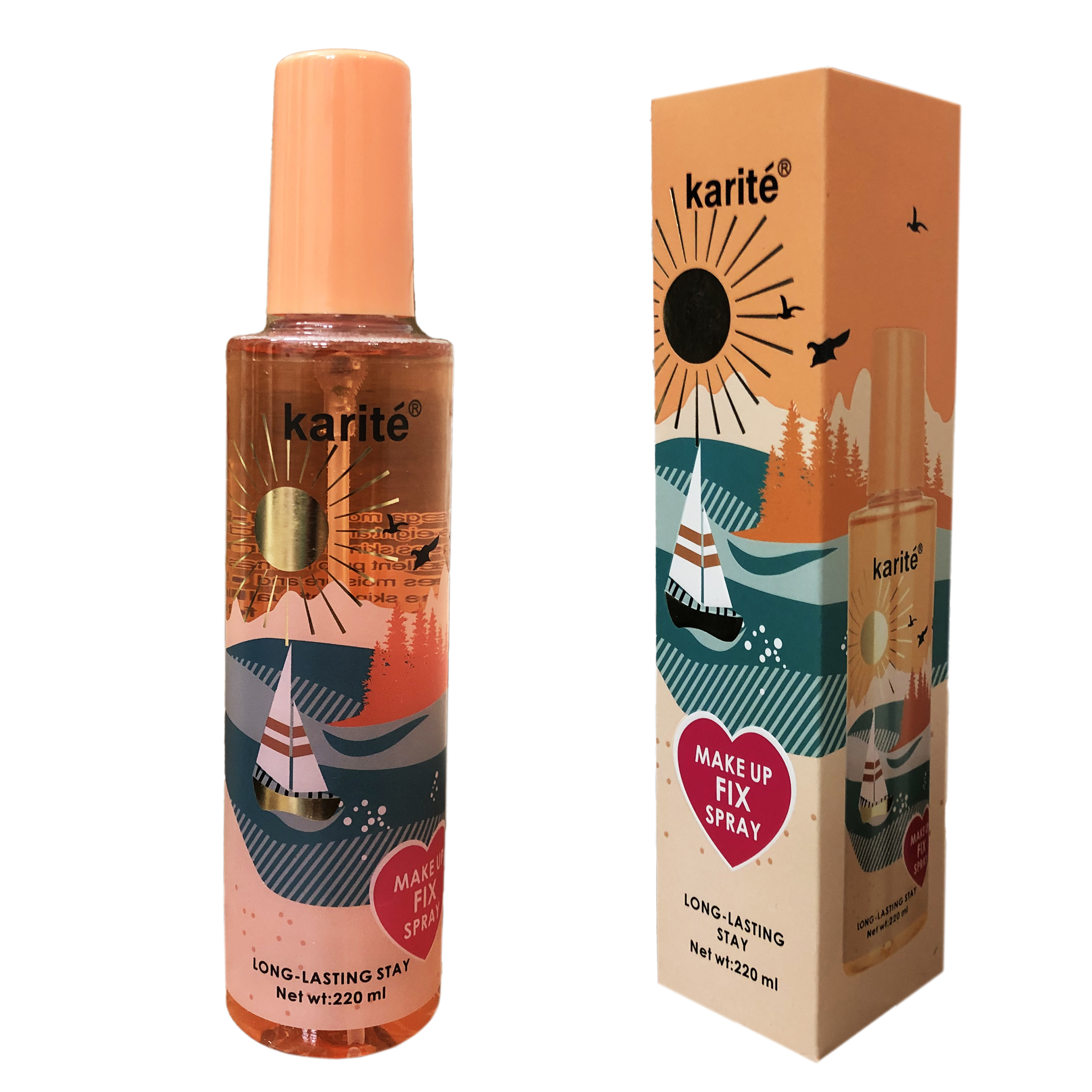 اسپری تثبیت کننده آرایش کاریته مدل long lasting حجم 220 میلی لیتر