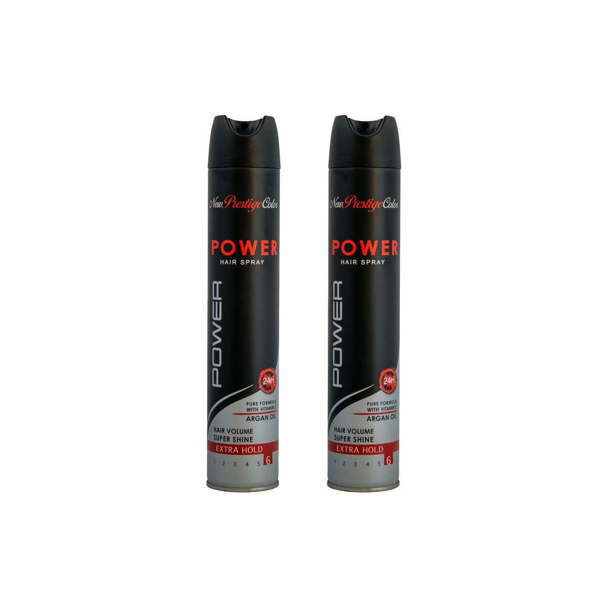 اسپری حالت دهنده مو نیو پرستیژ کالر مدل super shine حجم 500 میلی لیتر مجموعه 2 عددی