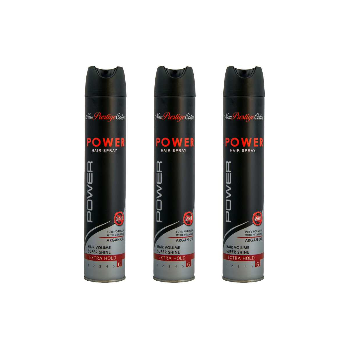 اسپری حالت دهنده مو نیو پرستیژ کالر مدل super shine حجم 500 میلی لیتر مجموعه 3 عددی