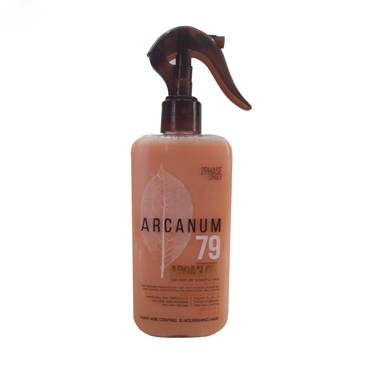 اسپری دو فاز مو آرکانوم مدل argan oil حجم 240 میلی لیتر
