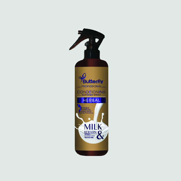 اسپری دو فاز مو باترفلای مدل herbal حجم 300 میلی لیتر
