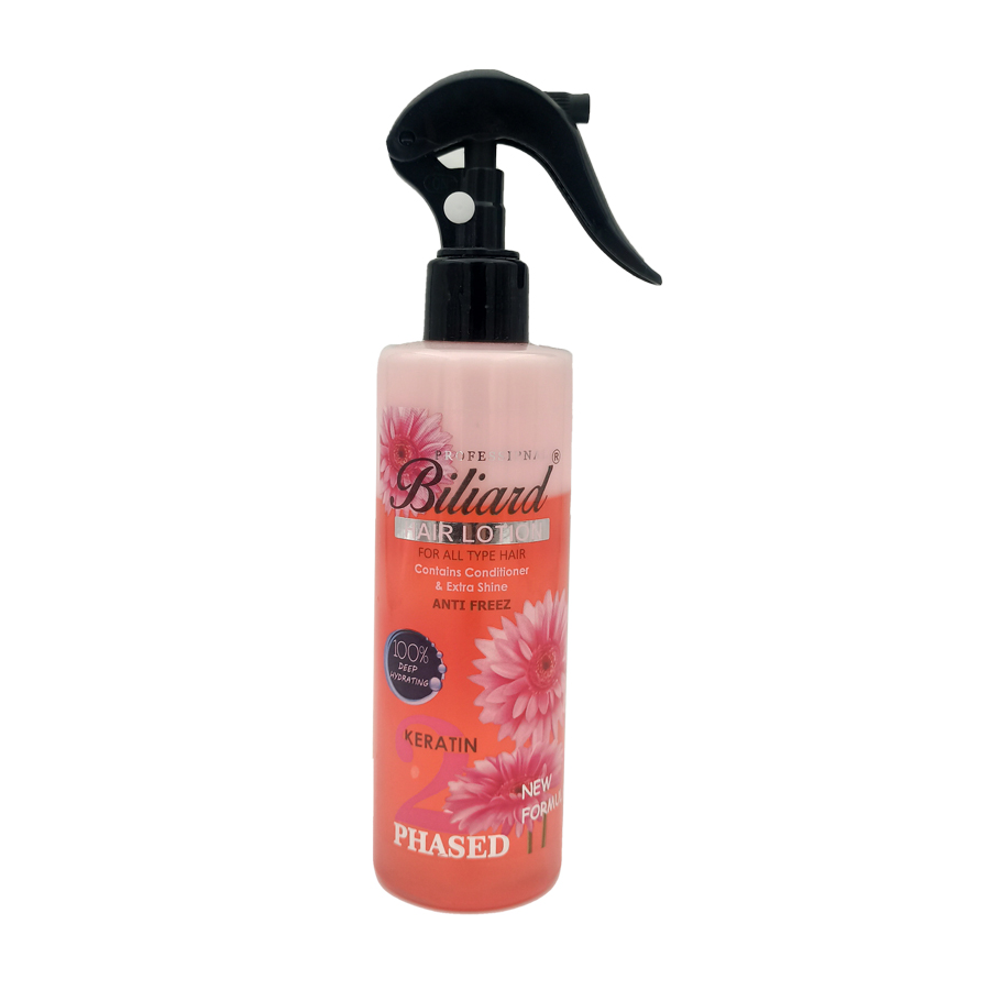 اسپری دو فاز مو بیلیارد مدل keratin حجم 240 میلی لیتر