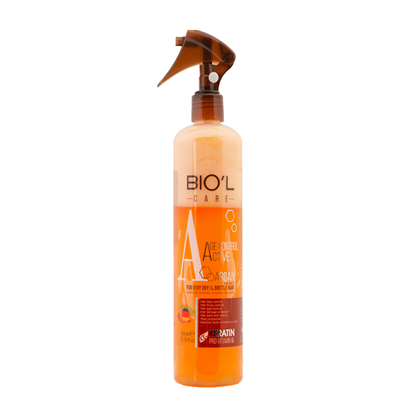 اسپری دو فاز مو بیول مدل argan age contol active حجم 450 میلی لیتر