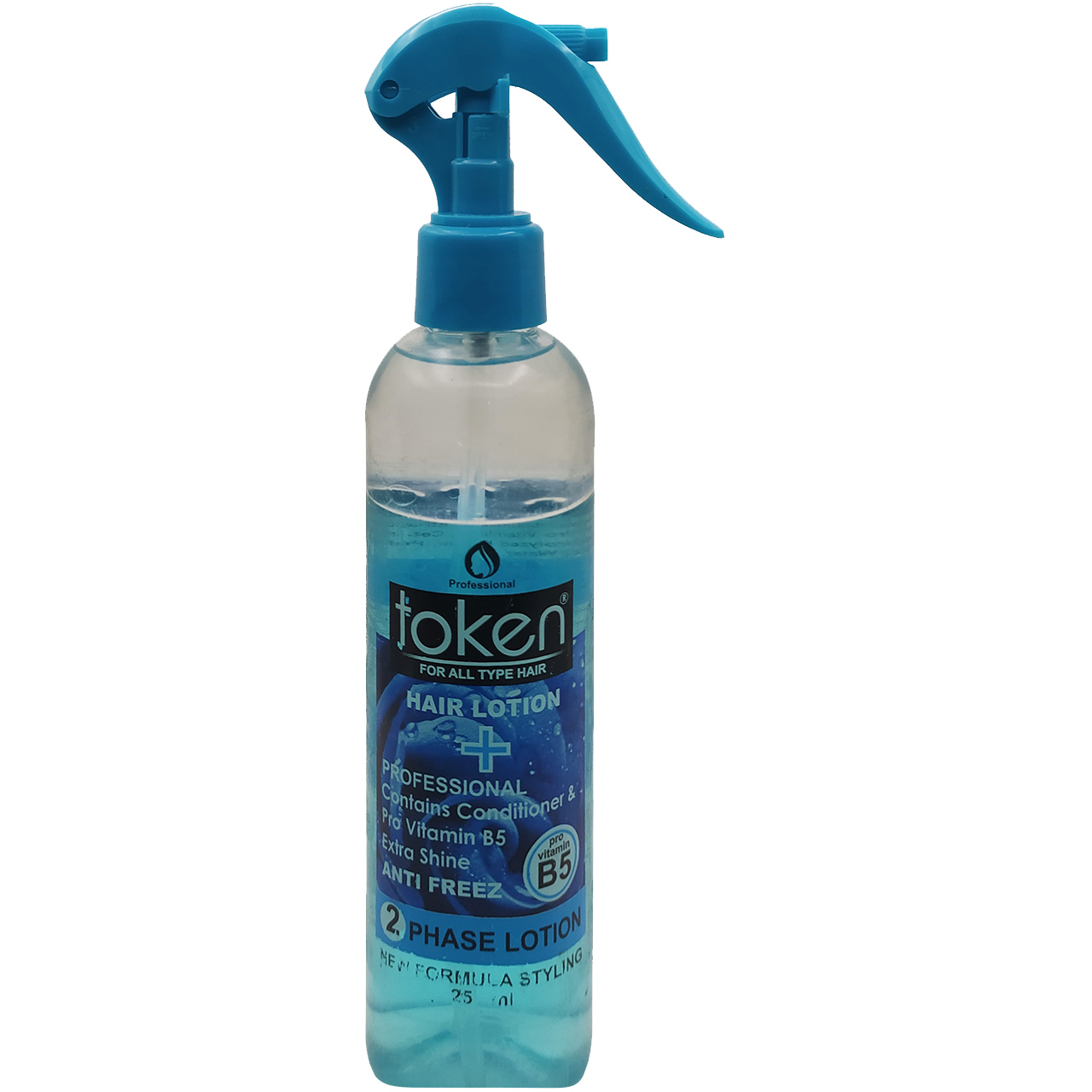 اسپری دو فاز مو توکن مدل extra shine b حجم 250 میلی لیتر