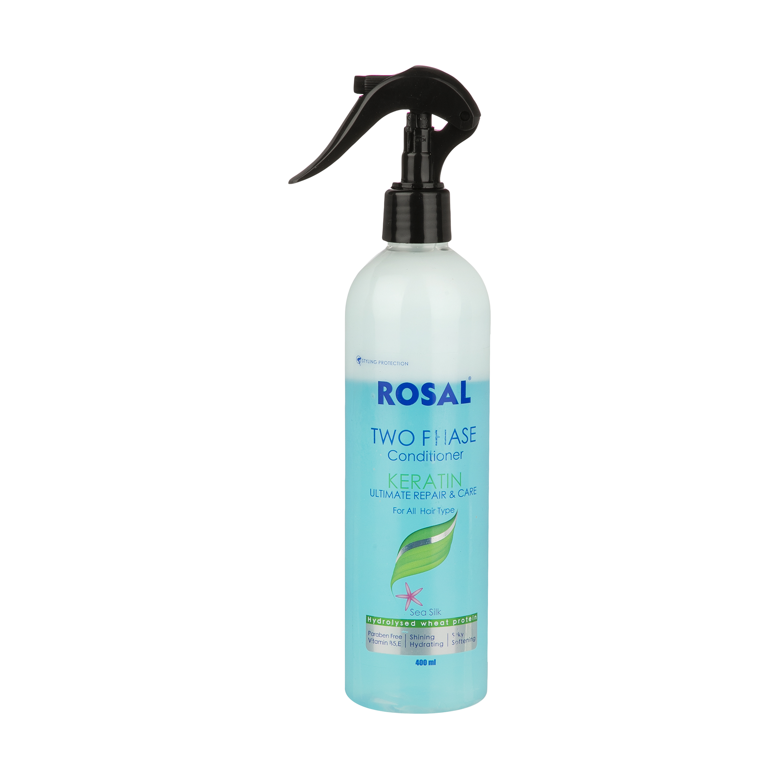 اسپری دوفاز رزال مدل keratin حجم 400 میلی لیتر