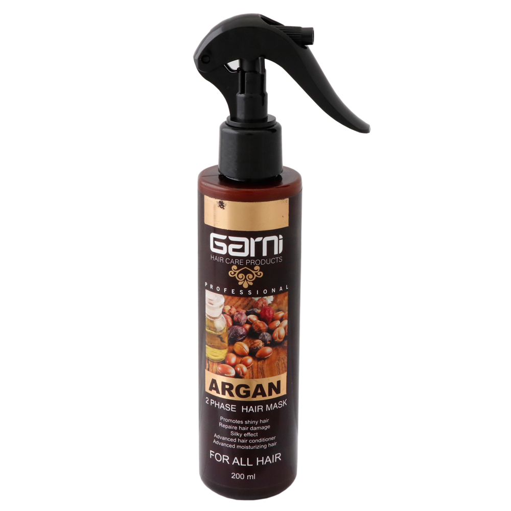 اسپری دوفاز مو گارنی مدل argan oil حجم 200 میلی لیتر