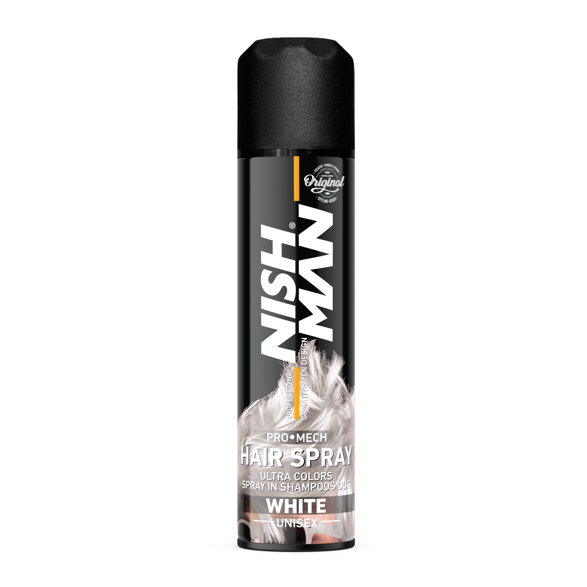 اسپری رنگ مو نیشمن مدل pro mech حجم 150 میلی لیتر رنگ سفید