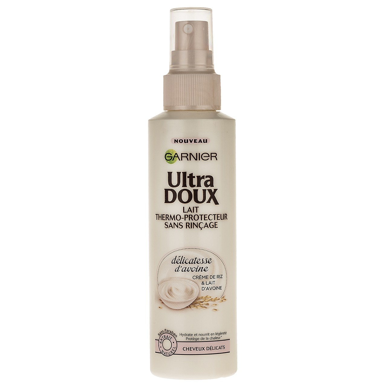 اسپری شیر مو گارنیه سری ultra doux مدل oats milk and rice bran حجم 150 میلی لیتر