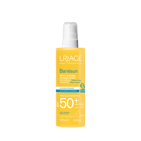 اسپری ضد آفتاب بدون رنگ اوریاژ spf 50 مدل بریسان ‌مناسب انواع پوست حجم 200 میلی‌لیتر