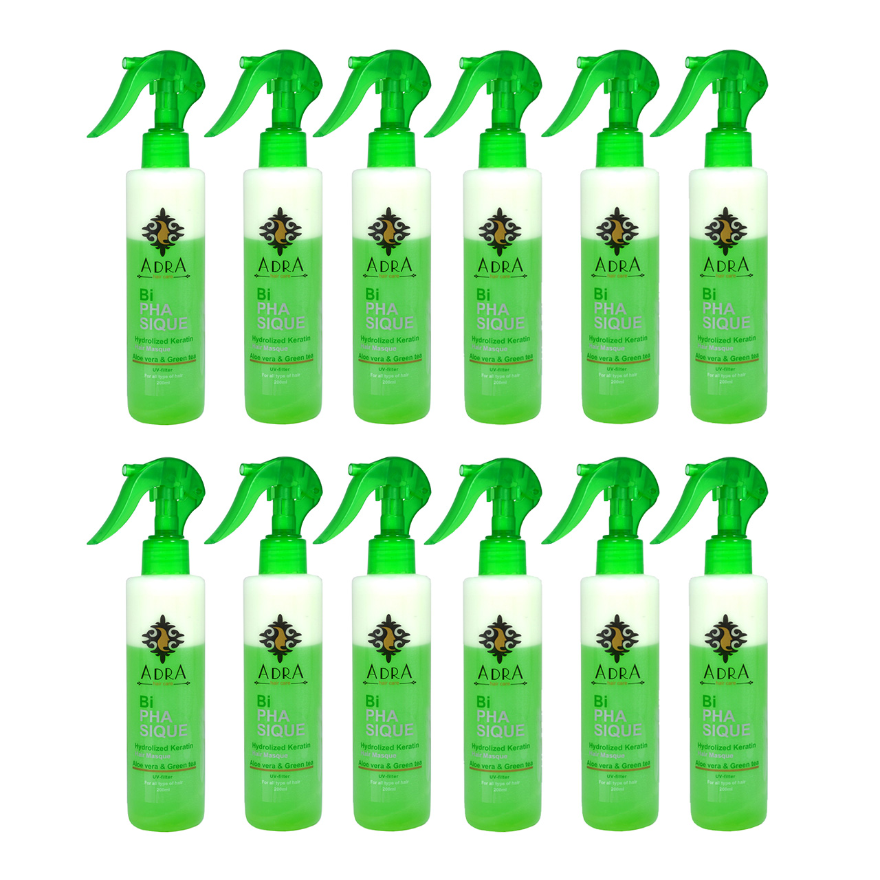اسپری مو آدرا مدل keratin مجموعه 12 عددی