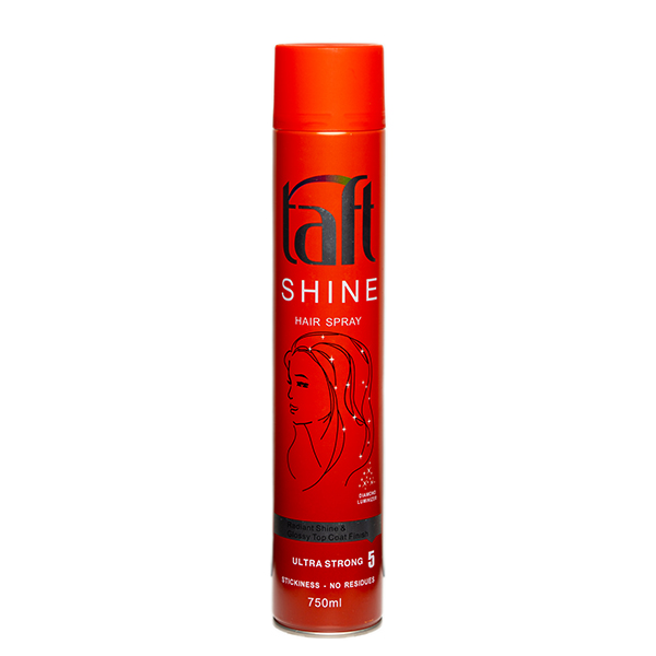 اسپری مو تافت مدل shine حجم 750 میلی لیتر
