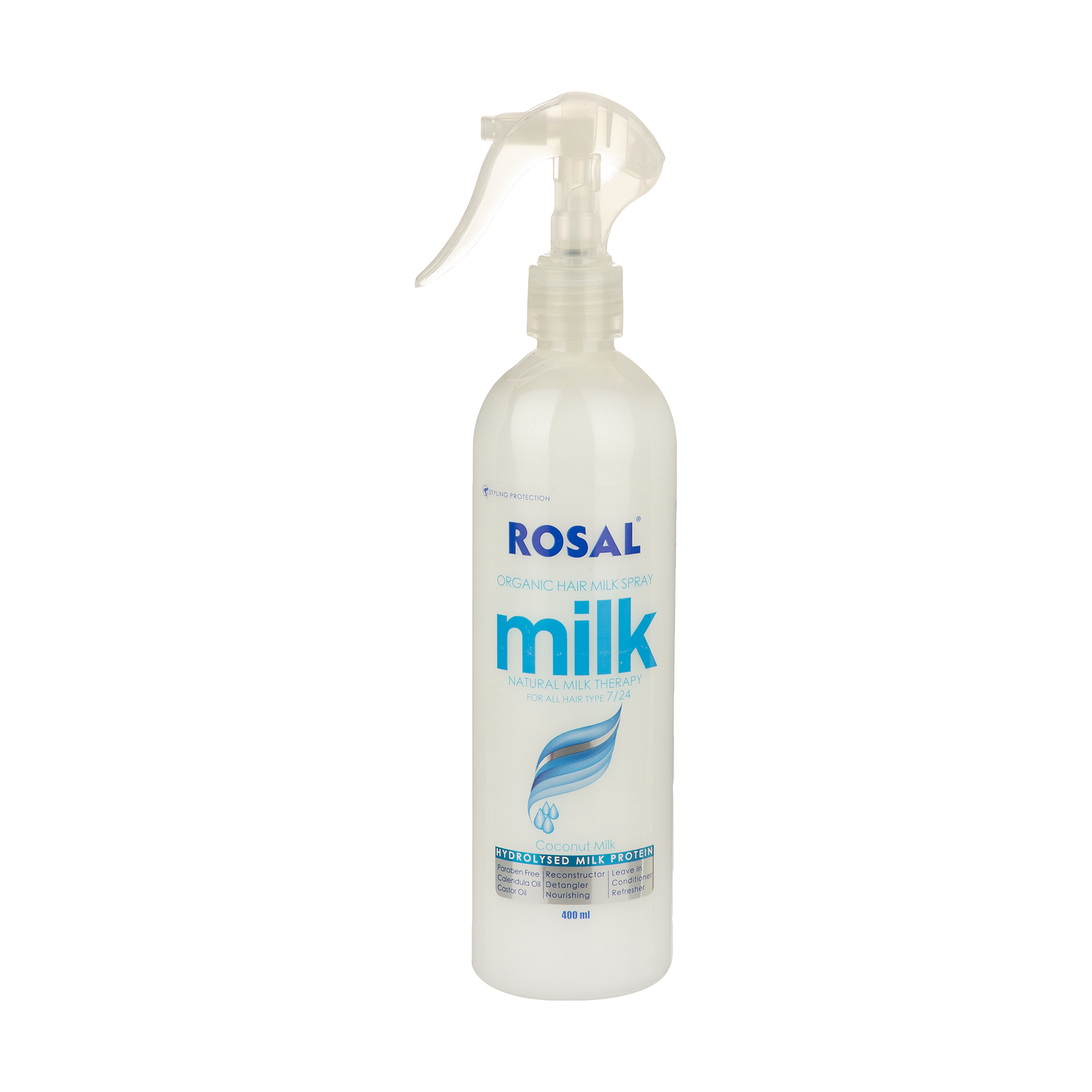 اسپری مو رزال مدل milk حجم 400 میلی لیتر