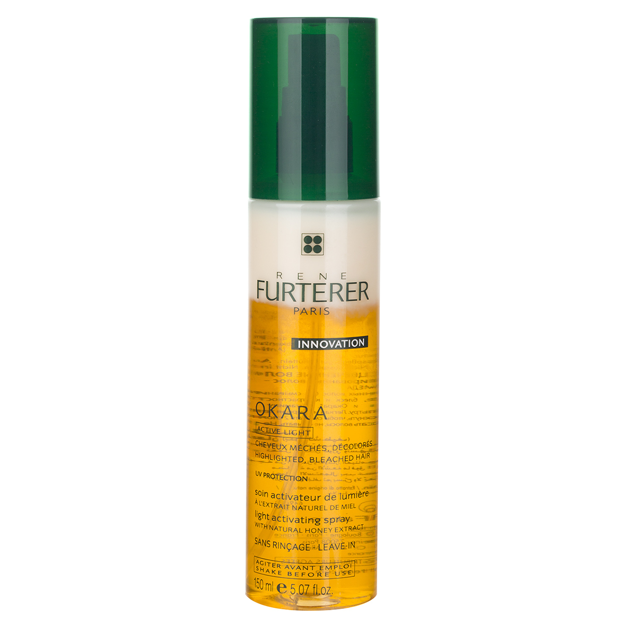اسپری مو رنه فورتره مدل okara active light حجم 150 میلی لیتر