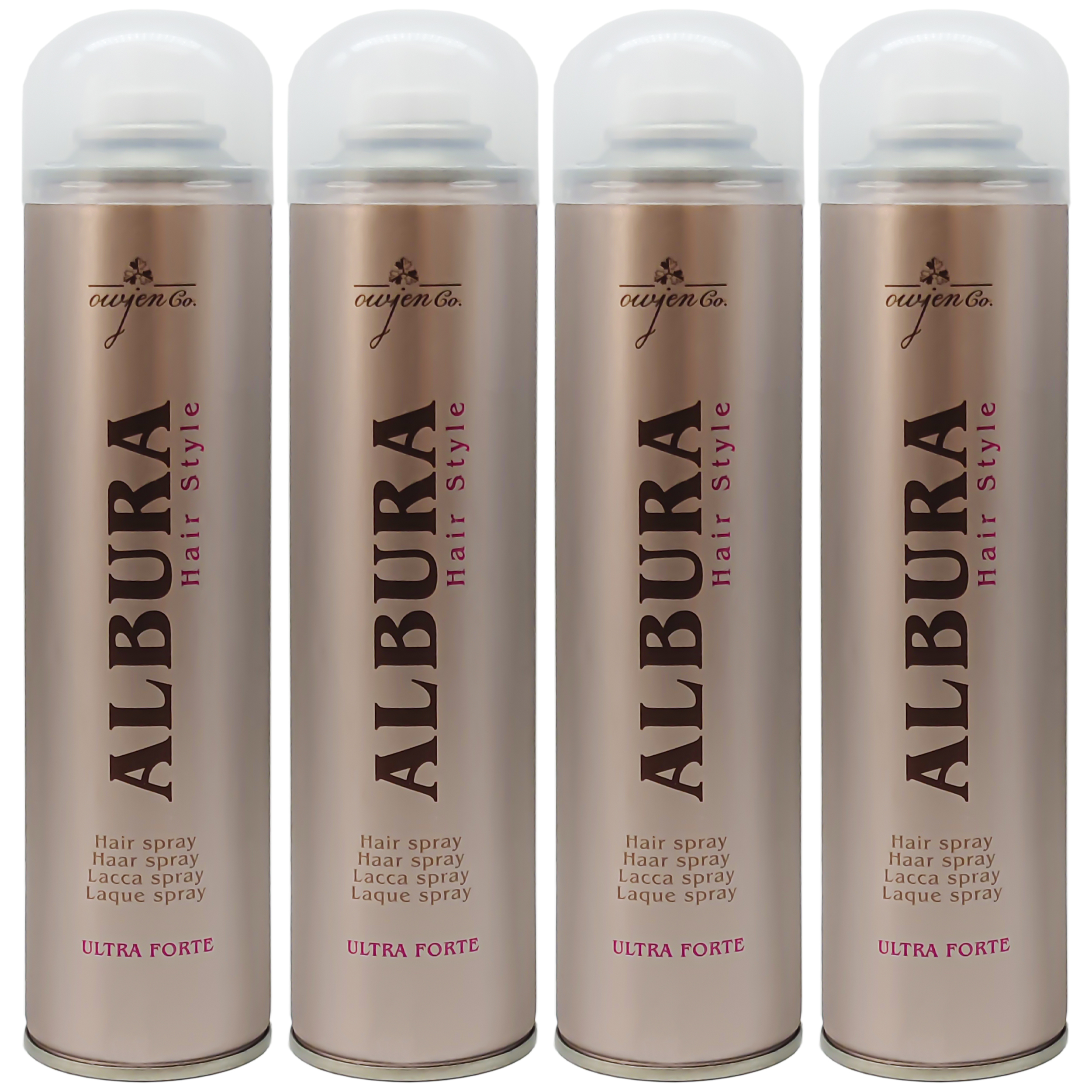 اسپری چسب مو آلبورا مدل ultra forte حجم 250 میلی لیتر مجموعه 4 عددی