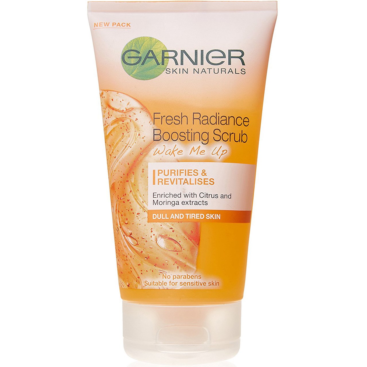 اسکراب شفاف کننده پوست گارنیه مدل fresh radiance حجم 150 میلی لیتر