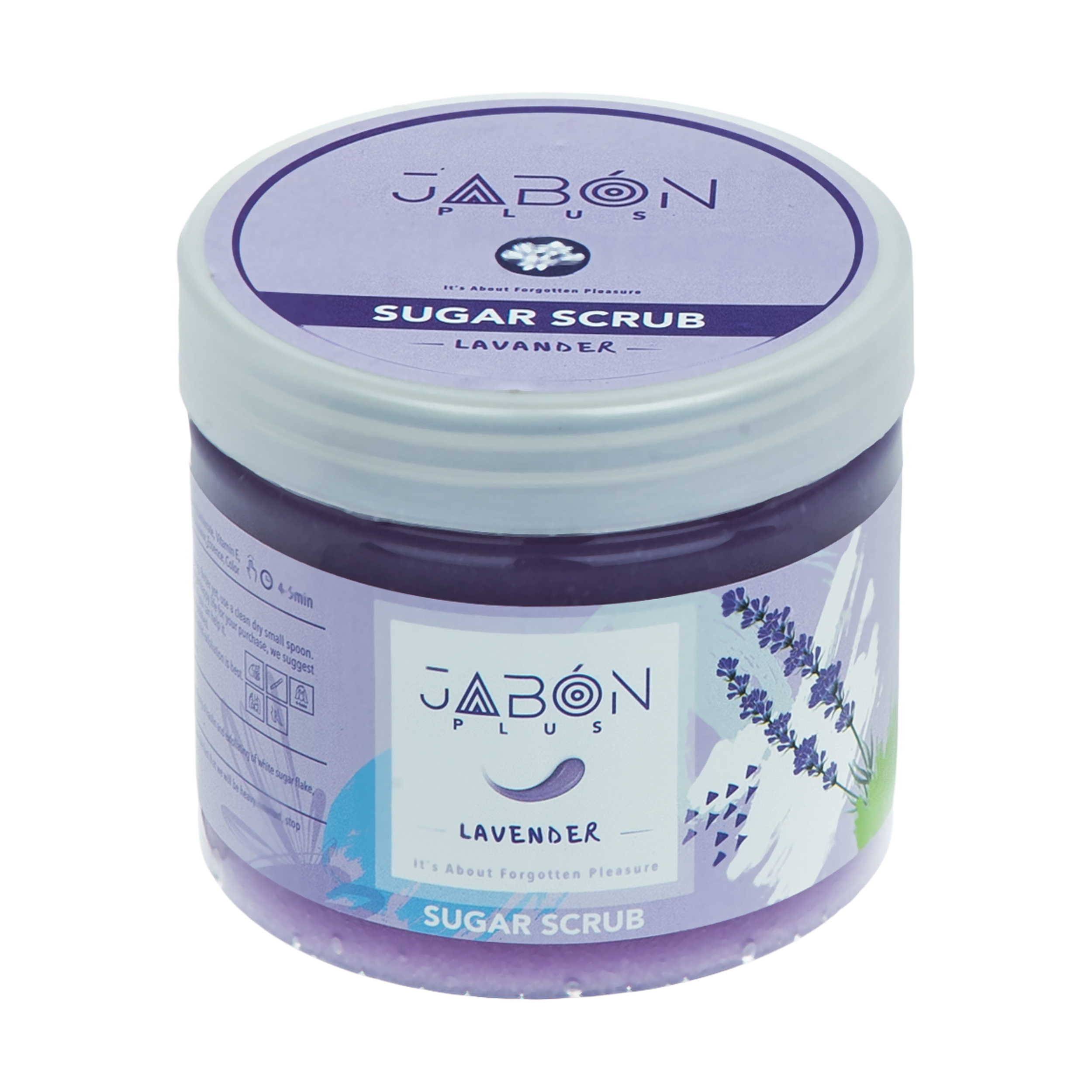 اسکراب شکری لایه بردار پوست ژبن پلاس مدل lavender وزن 450 گرم