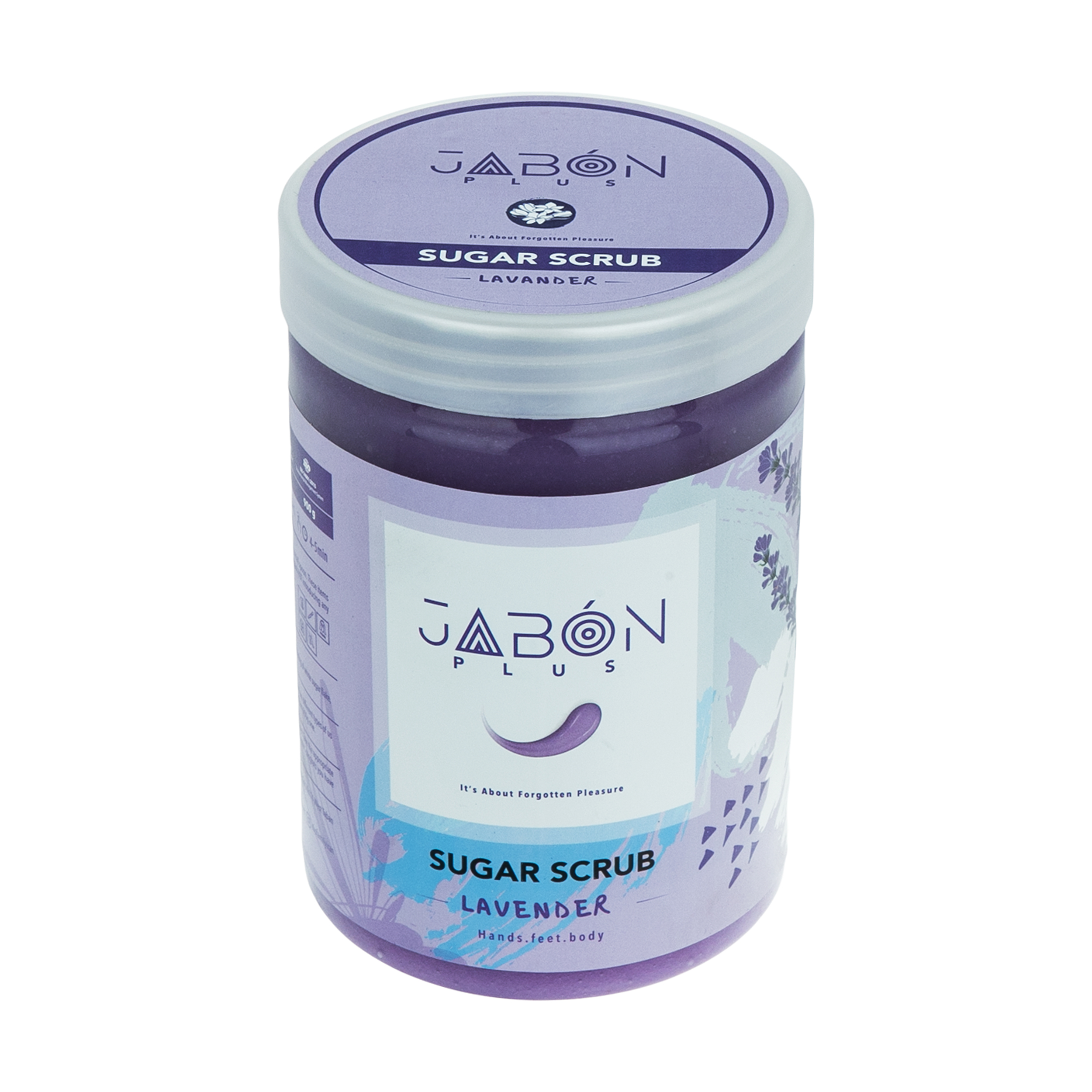 اسکراب شکری لایه بردار پوست ژبن پلاس مدل lavender وزن 900 گرم