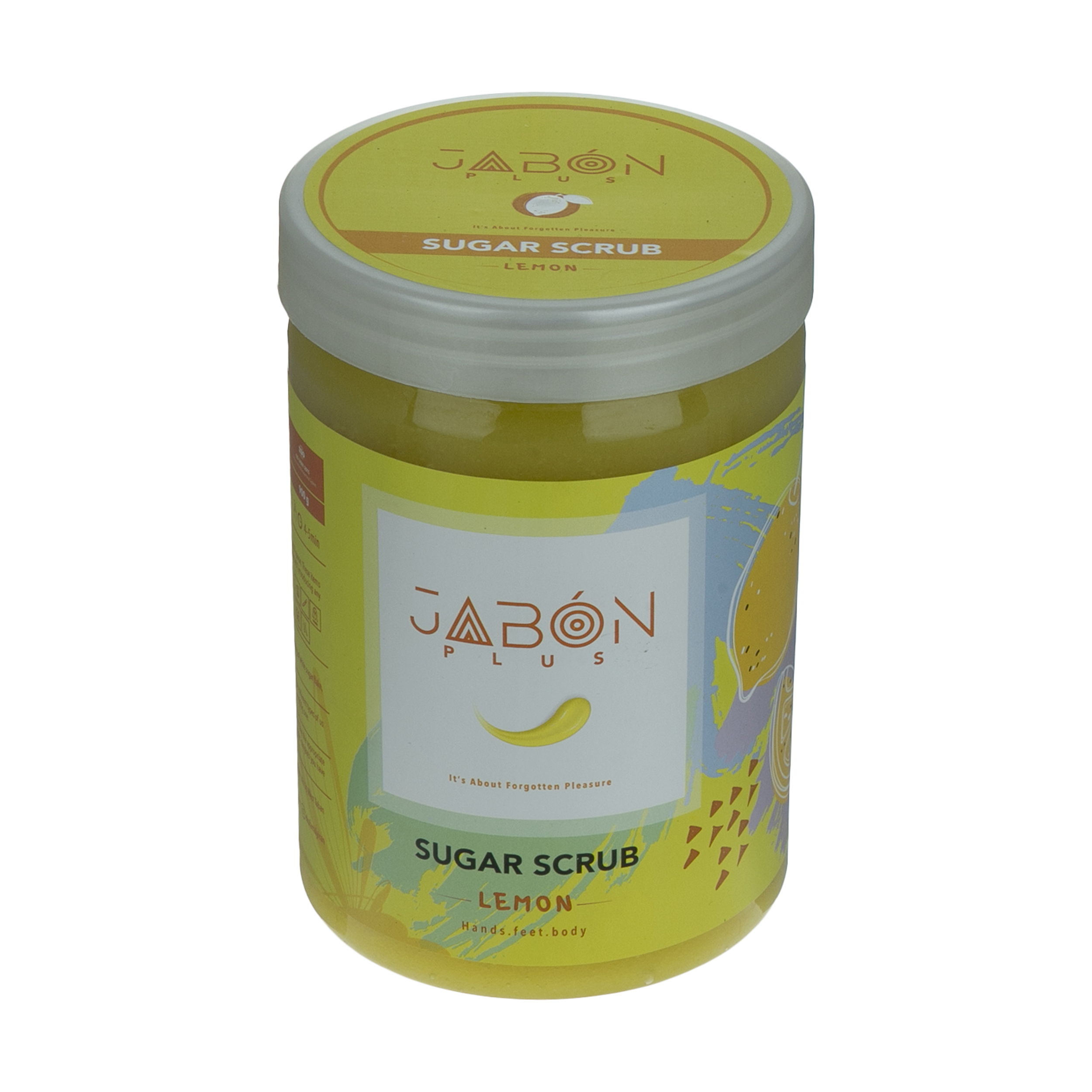 اسکراب شکری لایه بردار پوست ژبن پلاس مدل lemon وزن 900 گرم