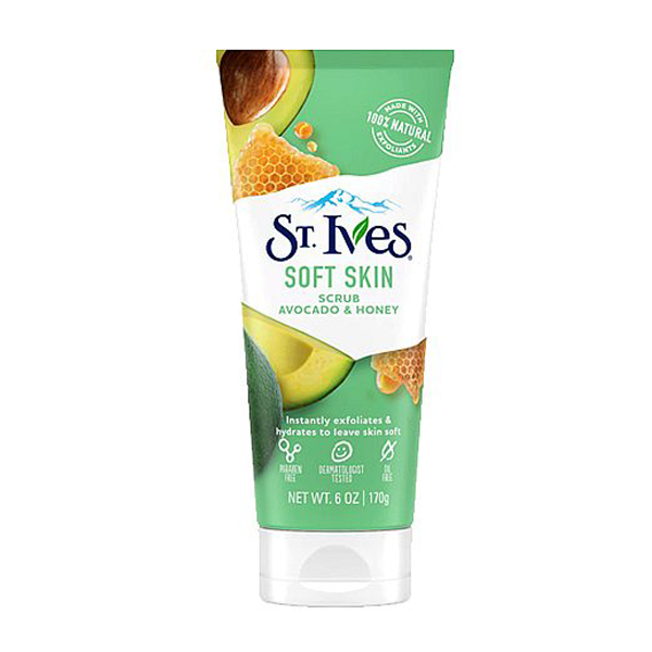 اسکراب صورت اس تی ایوز مدل soft skin حجم 170 میلی لیتر