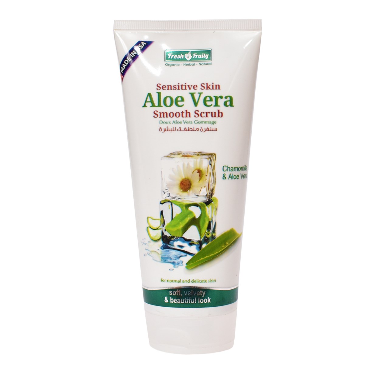 اسکراب صورت فرش اند فروتی مدل aloe vera حجم 150 میلی لیتر