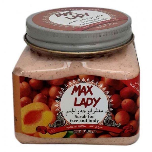 اسکراب لایه بردار مکس لیدی مدل apricot حجم 300 میلی لیتر