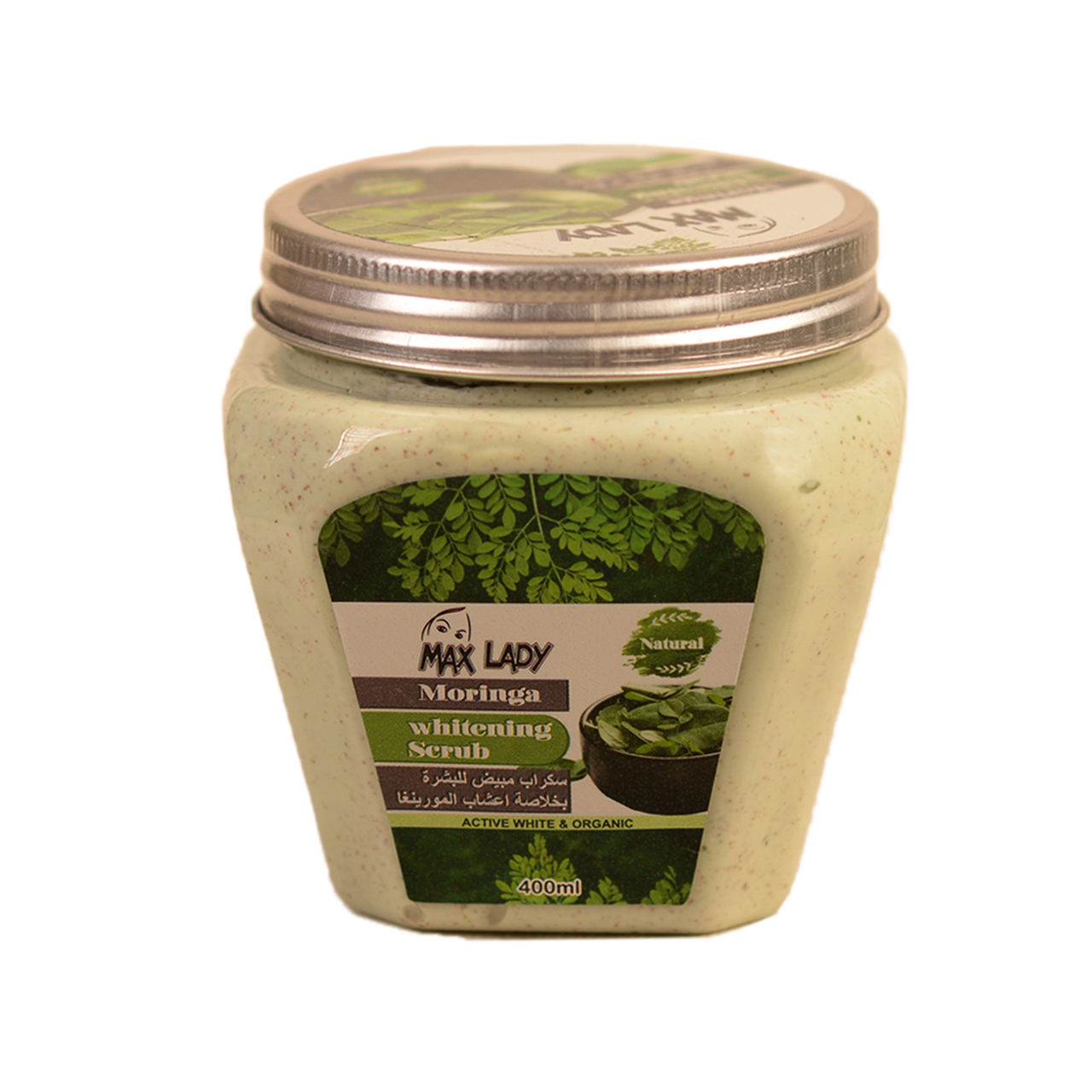 اسکراب لایه بردار مکس لیدی مدل moringa حجم 400 میلی لیتر