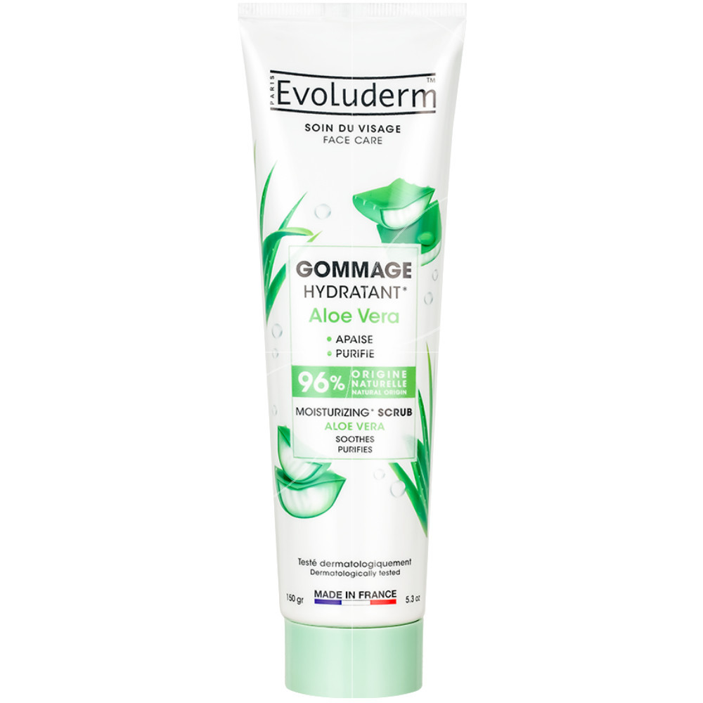 اسکراب لایه بردار پوست اولودرم مدل aloevera حجم 150 میلی لیتر