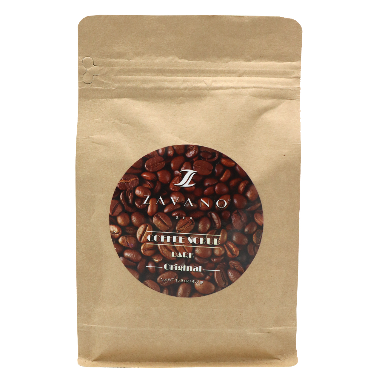 اسکراب لایه بردار پوست زاوانو مدل coffee حجم 450 گرم