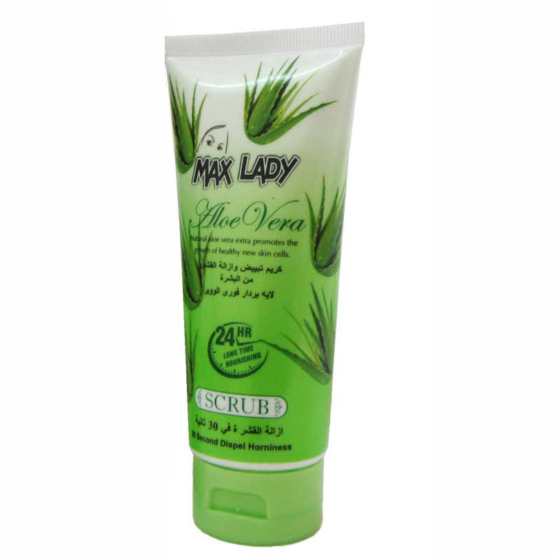 اسکراب لایه بردار پوست مکس لیدی مدل aloe vera حجم 100 میلی لیتر