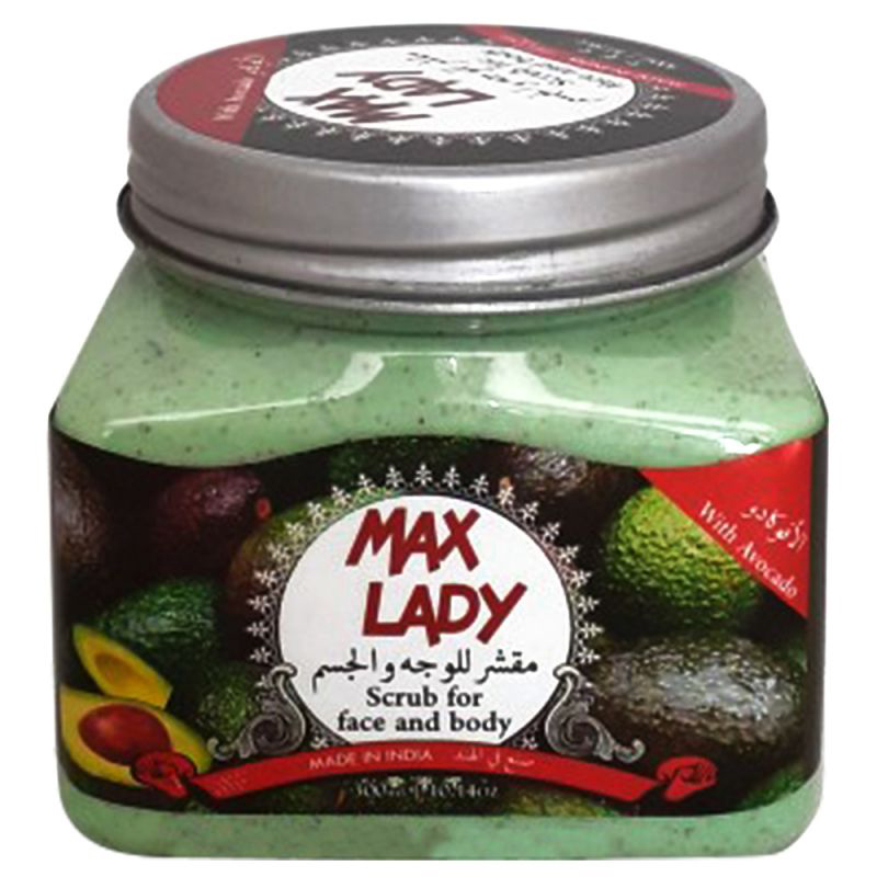 اسکراب لایه بردار پوست مکس لیدی مدل avocado حجم 300 میلی لیتر