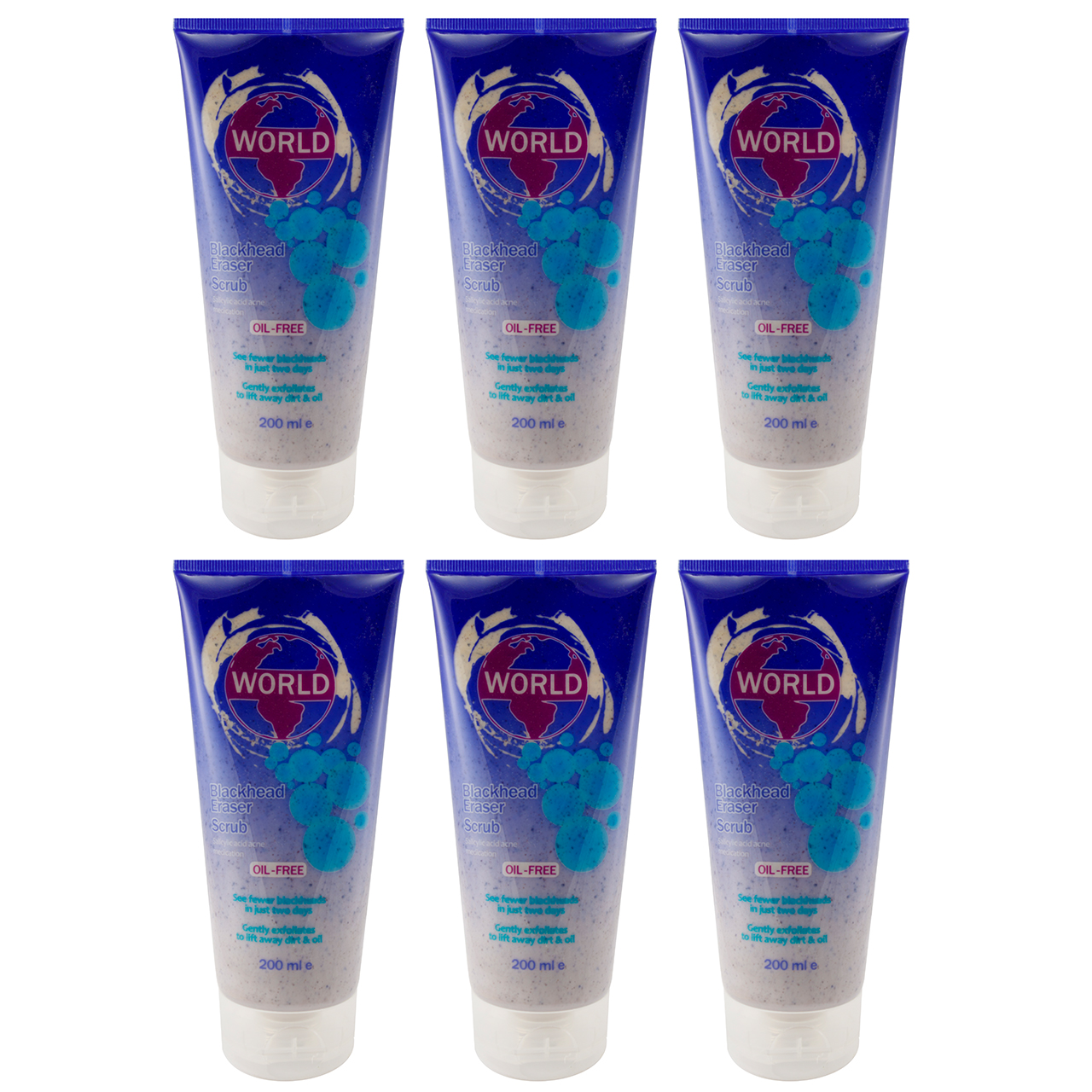اسکراب لایه بردار پوست ورد کالر مدل blackhead eraser حجم 200 بسته 6 عددی