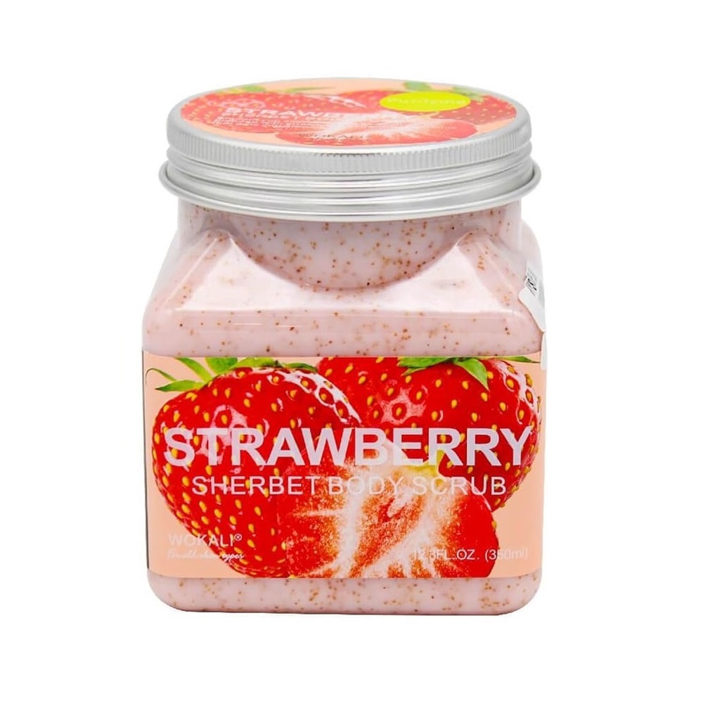 اسکراب لایه بردار پوست وکالی مدل strawberry حجم 350 میلی لیتر
