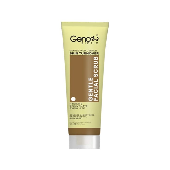 اسکراب لایه بردار پوست ژنوبایوتیک مدل gentle حجم 120 میلی لیتر