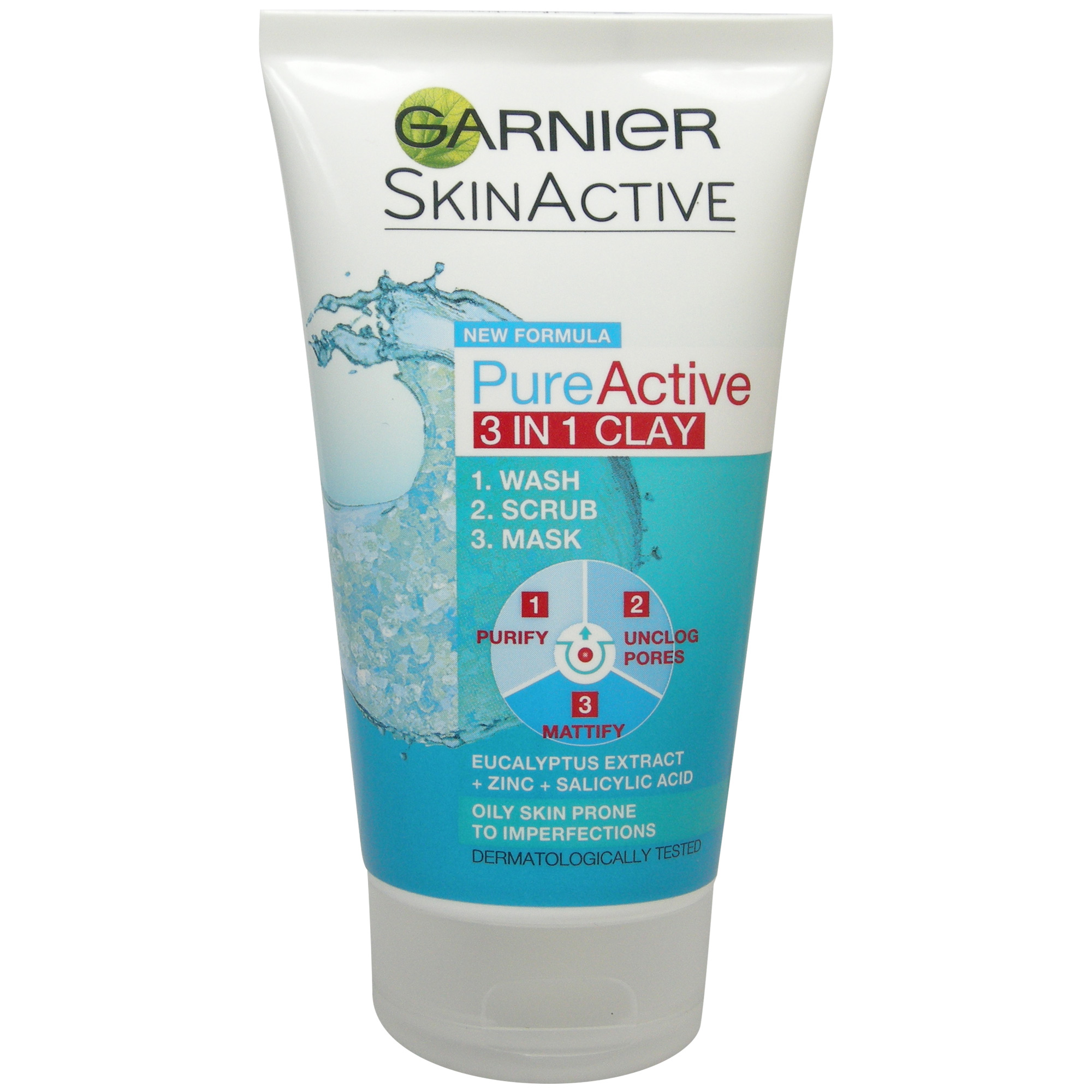 اسکراب لایه بردار پوست گارنیه سری skin active مدل pure active حجم 150 میلی لیتر