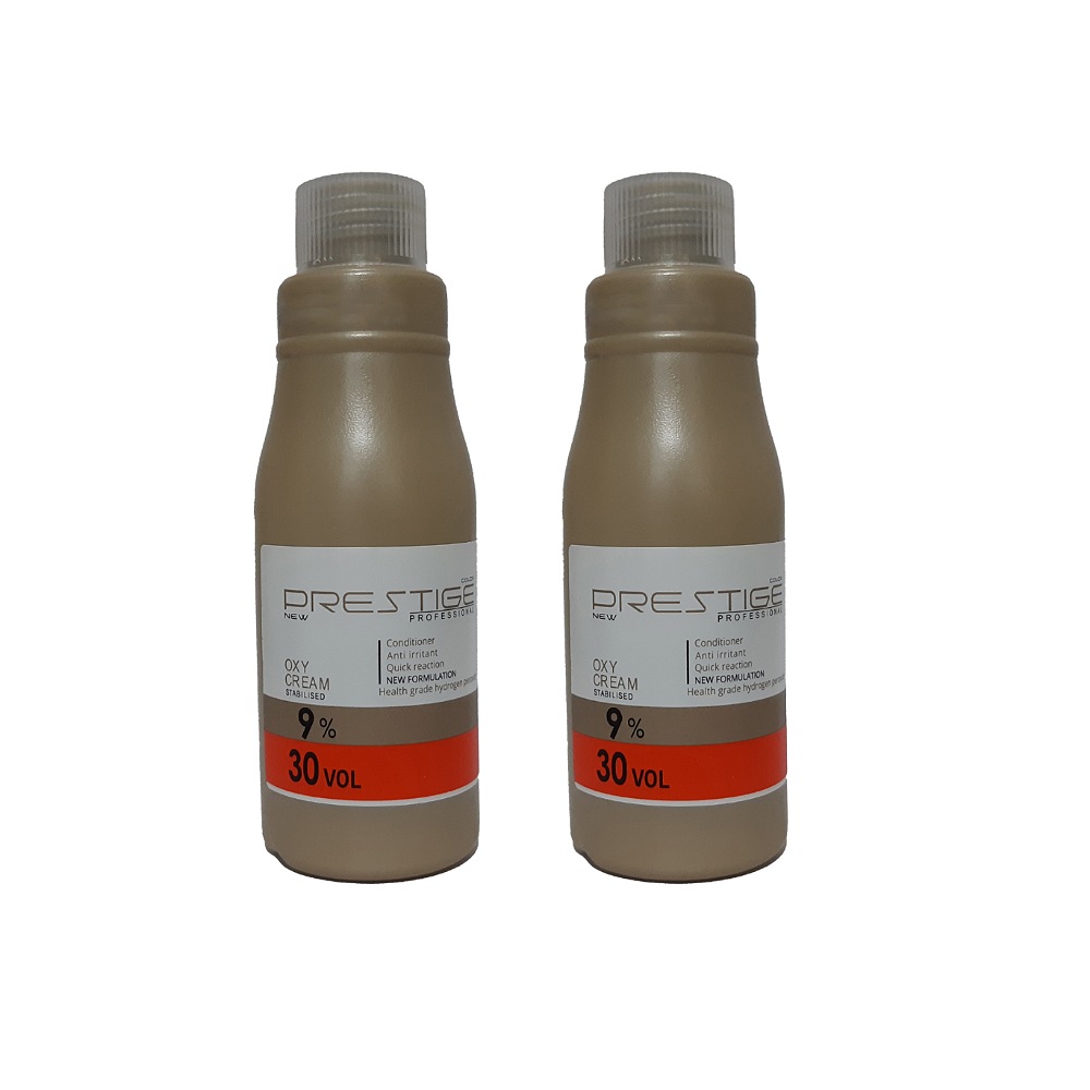 اکسیدان نیو پرستیژ کالر مدل 30 vol نه درصدی حجم 150 میلی لیتر بسته دو عددی
