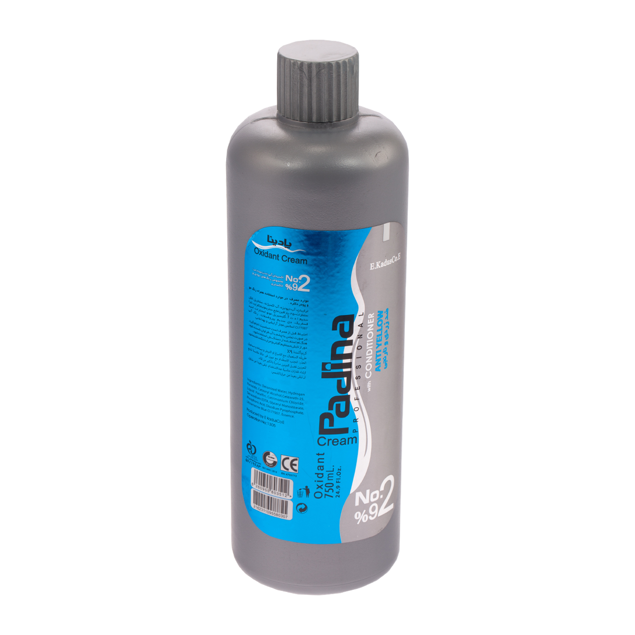 اکسیدان پادینا مدل anti yellow نه درصدی حجم 750 میلی لیتر