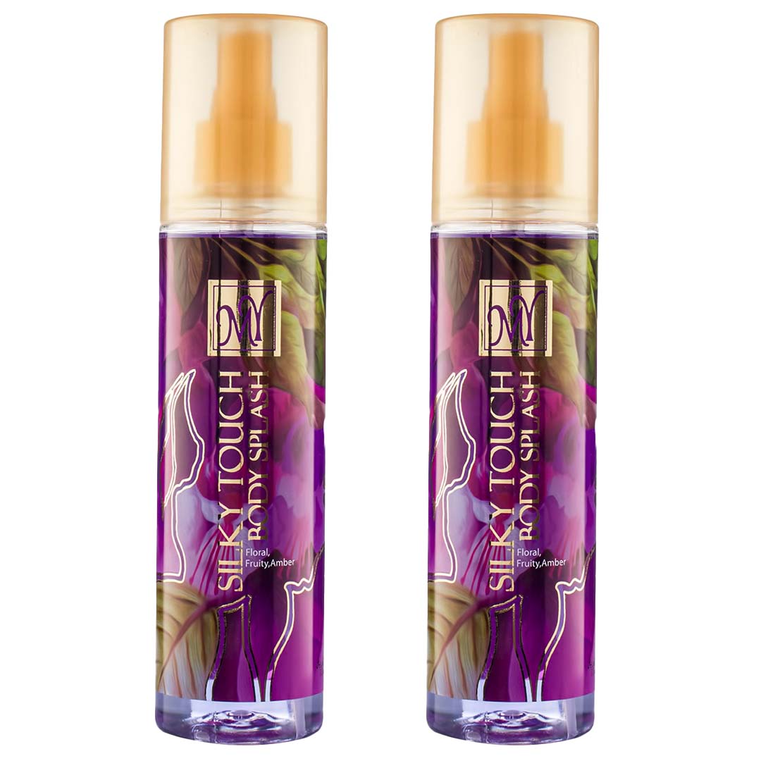 بادی اسپلش زنانه مای مدل silky touch حجم 200 میلی لیتر مجموعه 2 عددی