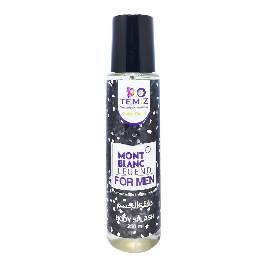 بادی اسپلش مردانه تمیز مدل mont blanc legend حجم 250 میلی لیتر
